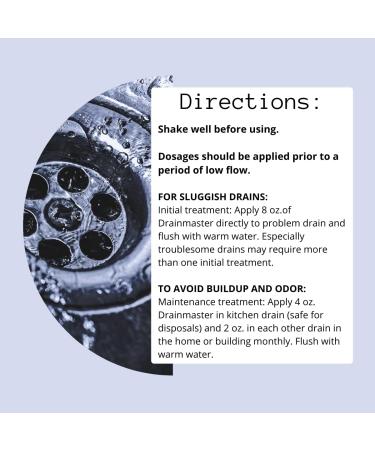 Commercial Drain & Grease Trap Cleaner - Concentrated Enzyme Formula | Organic Liquid Bacteria for Plumbing (1 Gallon - Buy Online on GoSupps.com