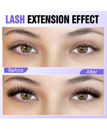 Pawotence 280pcs 40D Curl Cluster Lashes 9-16mm Mix | Self-Application at Home - Buy Online on GoSupps.com
