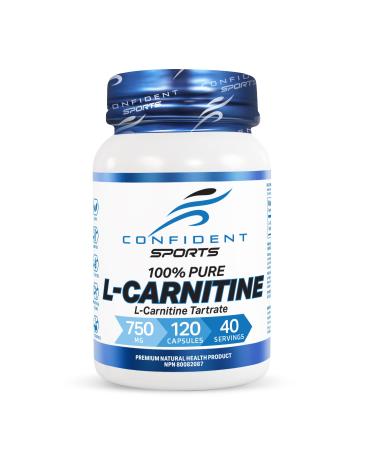 L-Carnitine Tartrate -120 Easy to Swallow Pre-Workout L-Carnitine Capsules to Help Aid Muscle Recovery Process Support Muscle Tissue Repair 40 Servings