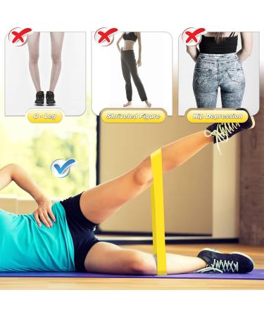 Buy Exercise Resistance Bands Set - 5 Natural Latex Workout Bands with Handles for Pilates Stretching Yoga & Home Fitness | International Shipping - Buy Online on GoSupps.com