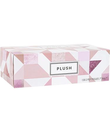 Plush Facial Tissues 130 Per Box 7 x 6.9 2 Ply Soft Smooth - Family Pack of 8, 1040 Total Tissues - Ideal for Bathroom, Office, School, Home, Kitchen, Car - Buy Online on GoSupps.com