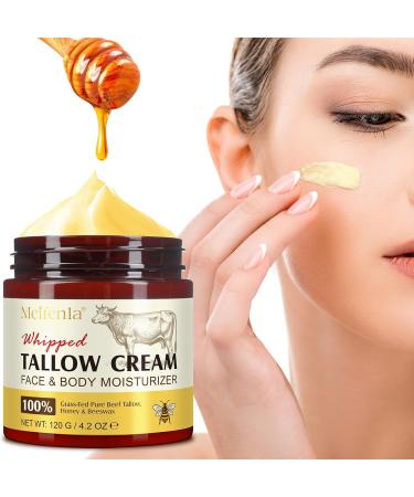 Beef Tallow for Skin Suif de Boeuf Creme Visage Soins de la Peau au Suif de B uf Baume Visage au Suif et au Miel 100% Naturel Suif de B uf Nourri l'herbe pour la Peau Hydratant au Suif de B uf - Buy Online on GoSupps.com