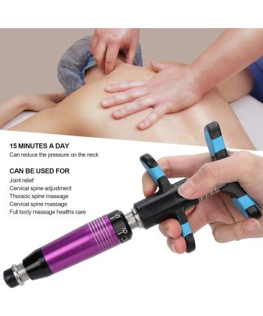 Manual Spine Correction Gun - Handheld Chiropractic Adjustment Tool | Stainless Steel Vertebral Setting Device for Pain Relief (Violet) - Buy Online on GoSupps.com