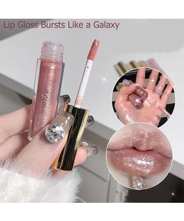 Shop 5 Colors Shimmery Glitter Lip Gloss Set - Plumping Hydrating Lip Glow Oil | High Shine Sparkling Lipstick Makeup - International Shipping Available - Buy Online on GoSupps.com