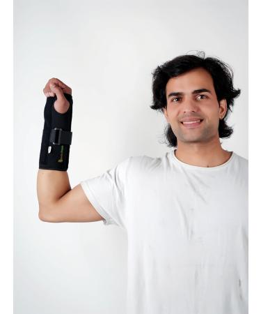 Adjustable Forearm Support Splint Brace - Flexible Left Arm Support for Pain Relief | International Shipping Available - Buy Online on GoSupps.com