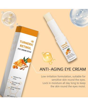  homomdy Turmeric and retinol eye cream - For dark circles and puffy eyes - Anti-wrinkle eye cream - Reduces fine lines - Anti-aging - Firming and lifting - Moisturizing - Buy Online on GoSupps.com