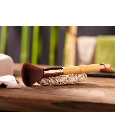 Jean Louis David Go Green Collection Face Powder Brush Make-Up Brush 100% Synthetic Vegan Bristles FSC Certified Bamboo Handle - Buy Online on GoSupps.com