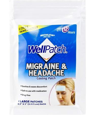 WellPatch Cooling Headache Pads Migraine Relief - Pack of 6 (24 Pads) - Buy Online on GoSupps.com