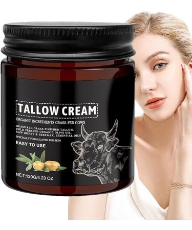 Beef Tallow For Skin Beef Tallow Cream For Skincare Grass Fed Beef Tallow Balm 120g Body Elasticity Nourishing Cream Moisturizer For Arms Legs - Buy Online on GoSupps.com