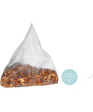 Just T Cheek to Cheek Vanilla Organic Rooibos Tea Bags (20 pcs) | French Vanilla Infused | Biodegradable Pyramid Bags | High-Grown Leaf Tea - Buy Online on GoSupps.com
