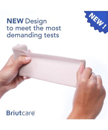 Briutcare Elastic Bandage Wrap (12 Pcs) | Strong Compression with Hook & Loop Closure | 3x5 Yds | First Aid Supply for Wound Care, Swelling & Sore Joints - Buy Online on GoSupps.com