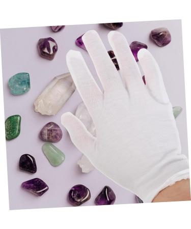 Beavorty 12 Pairs Washable Cotton Gloves Cotton Gloves Cotton Jewelry Gloves Jewelry Cotton Gloves Watch Jewelry Gloves Cotton Gloves for Dry Hands Glove Liners Work Heavy White Coin 21x11x7cm - Buy Online on GoSupps.com