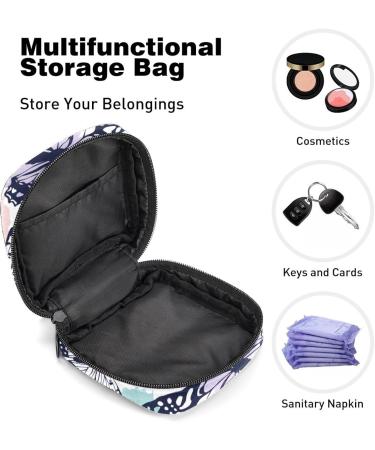 Shop Stylish Women's Bond Storage Pockets - Beautiful Butterflies Pattern Portable Period Kit Bag | Feminine Products for Women & Girls - Buy Online on GoSupps.com