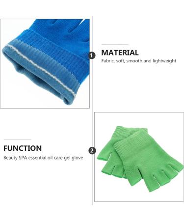 minkissy 6 Pairs Gel Gloves Hand Moisture Gloves Gel Cotton Moisturizing Gloves Fingerless Mittens Lotion Gloves Spa Gloves Cosmetic Moisturizing Gloves Miss Heel Socks Daily Use Knitting - Buy Online on GoSupps.com