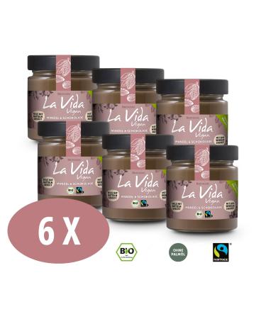 Brinkers La Vida Vegan Mandel & Schoko - 6 x 200g | Gluten-Free Almond Chocolate Spread | Dairy-Free Delights - Buy Online on GoSupps.com