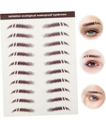 FRCOLOR 24 Pcs Eyebrow Stickers Make up Kit Eyebrows Eyebrow Tattoos Three-dimensional Miss - Buy Online on GoSupps.com