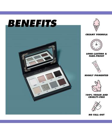 Lime Crime Venus Immortalis Eyeshadow Palette - 8 Matte and Metallic Shades - Highly Pigmented and Vegan Formula - Buy Online on GoSupps.com