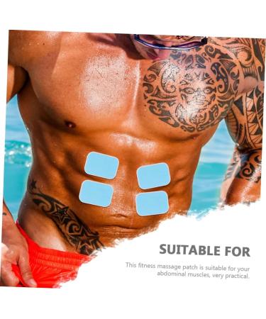 Plafope Hydrogel Patch - 60 Pieces Belly Trainer Pad Portable Fitness Care & Massage Gel Accessory - Buy Online on GoSupps.com