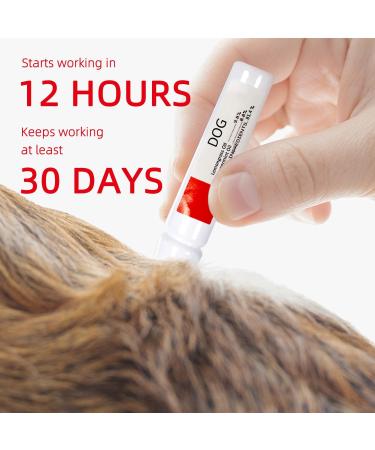 Natural Spot on Flea and Tick Treatment for Large Dogs | Fast-Acting & Waterproof | 3 Pipettes 21-40kg | Flea and Tick Prevention - Buy Online on GoSupps.com