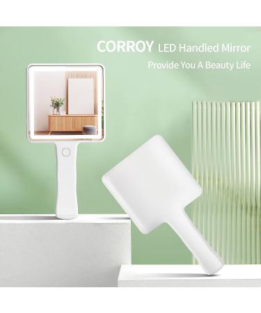Corroy Travel Handheld Mirror - Rechargeable USB Makeup Mirror - Buy Online on GoSupps.com