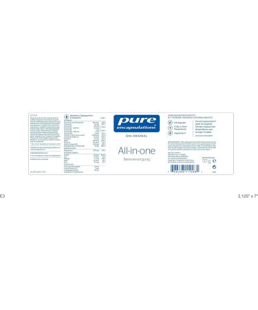 Pure Encapsulations All-in-One Multivitamin - 120 Vegetarian Capsules for Daily Wellness - International Shipping Available - Buy Online on GoSupps.com