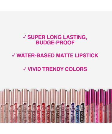 Ruby Kisses Forever Matte Liquid Lipstick 5 Pack - RFML02, RFML05, RFML07, RFML12, RFML19 - 1 Set - Buy Online on GoSupps.com