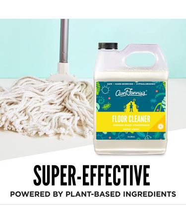 Aunt Fannie's Floor Cleaner Vinegar Wash Concentrate - Bright Lemon 32 oz | Eco-Friendly & Effective - Buy Online on GoSupps.com