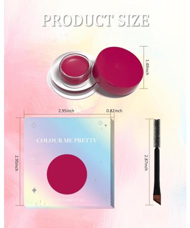 Waterproof Matte Gel Eyeliner Pot- Red Long Lasting Cream Eyeliner Eyebrow Gel High Intensity Pigments Smudge-proof Eye Liner Brow Cream for Halloween Cosplay Show Eye Liner Brow Face Makeup-#117 - Buy Online on GoSupps.com