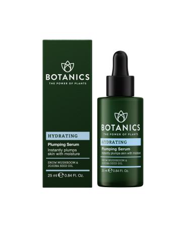 Botanics Hydrating Serum - Skin Plumping Serum for Face & Long-Lasting Hydration - Enriched with Snow Mushroom - Vegan & Cruelty-Free (0.84 Fl Oz)