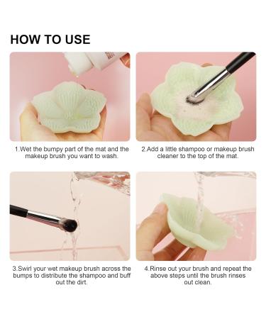 Silicone Make-Up Brush Cleaning Mat | Portable & Eco-Friendly Pad for Quick Brush Cleaning - Buy Online on GoSupps.com