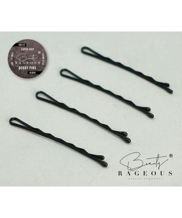 Super Grip Black Bobby Pins - 400 Count | Reusable Tin - 2 Pack - Buy Online on GoSupps.com