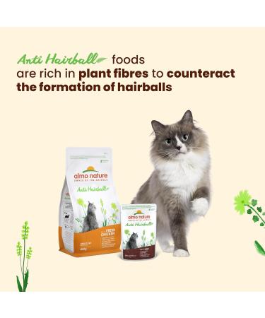 Almo Nature Functional Anti Hairball Multipack Complete Wet Cat Food -3 pouches with Beef/3 pouches with Chicken (pack of 6 pouches x70g) - Buy Online on GoSupps.com