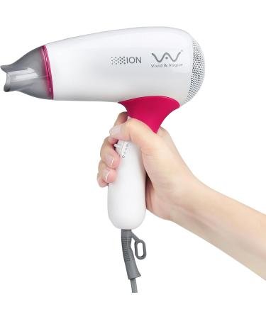 VAV 1200W Travel Hair Dryer - Professional Ceramic Mini Blow Dryer for Kids with Cool Shot Button & Folding Handle - Buy Online on GoSupps.com
