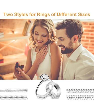 ARCUAT Ring Sizer Adjuster 12 Pack - Invisible Clear Silicone Ring Guard for Women Men - Ring Resizer Tightener Spacer - Resize Loose Rings Easily - Buy Online on GoSupps.com