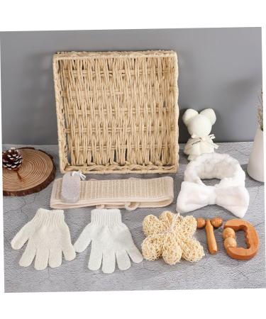 Beavorty Bath Flower Set - Luxury Home Spa Kit with Scrubbing Brush & Skin Scrubber for Relaxing Bathing Experience - Buy Online on GoSupps.com