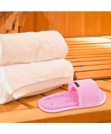 Shower Foot Scrubber Foot Massager for Shower - Soft Bristles Non-Slip Base Cleaning Smoothing Massaging Feet Scrubber for Men and Pink Single Pack - Buy Online on GoSupps.com
