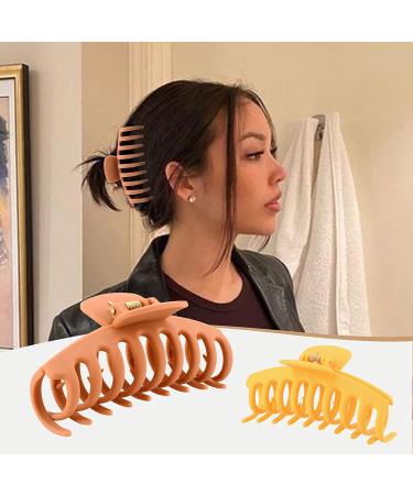 12 Pack Large Hair Claw Clips for Women - Matte Banana Clips for Strong Hold - Hair Clamps for Thin and Thick Hair - Perfect Christmas Gifts - Buy Online on GoSupps.com
