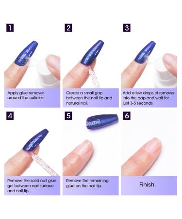 Gellen Nail Glue Remover - 60ml for Press-On Nails & Acrylics | Fast Gel Removal for Fake Nail Tips - Buy Online on GoSupps.com