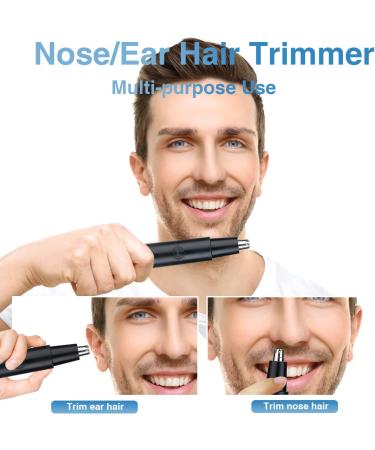 Professional Nose and Hair Trimmer 2021 - Painless Removal for Men and Women - Dual-Edge Stainless Steel Blades - Mute Motor - Easy to Clean - Buy Online on GoSupps.com