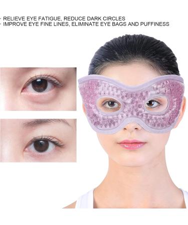 Reusable Gel Bead Eye Pack - Hot & Cold Compress Eye Mask for Fatigue Relief Dark Circles & Migraines - Soft Silicone Gel Eye Pad (Purple - Buy Online on GoSupps.com
