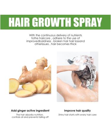 120ml Regrowth Nourishing Ginger Spray Serum Pousse Cheveux Spray Nourrissant Au Gingembre S rum de Croissance Capillaire au Gingembre pour le Traitement de la chute des Cheveux - Buy Online on GoSupps.com