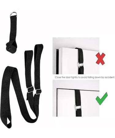 OFKPO Adjustable Yoga Straps for Stretching Leg Stretcher for Ballet Dance Gymnastics Exercise (Black) - Buy Online on GoSupps.com