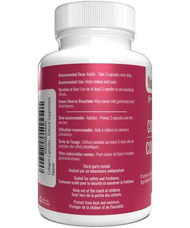 Collagen Capsules by Nutritionn - Helps Reduce Joint Pain - Pure Hydrolyzed Collagen Peptides Protein - Premium Natural Supplement - Buy Online on GoSupps.com