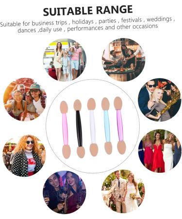 Ipetboom 500 Pcs 5 Boxes Double Ended Eyeshadow Brush Makeup Brush Eye Shadow Applicator Eye Shadow Sponge - Buy Online on GoSupps.com