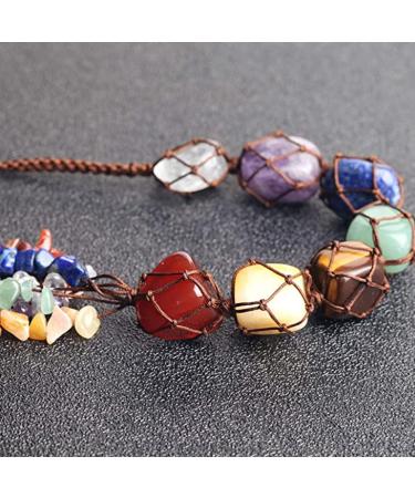 7 Chakras Healing Crystals Gemstone Spiritual Gift Set for Women - Positive Energy Meditation Ornament (Healing Crystals-01) - Buy Online on GoSupps.com