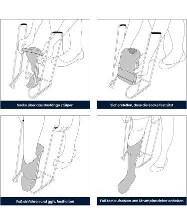 FlexiLife Sock Puller - Metal Stocking Aid (13 cm) | Easy Stocking Helper for Effortless Dressing - Buy Online on GoSupps.com