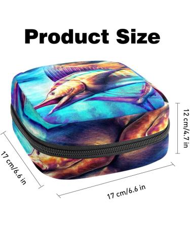 Sanitary Napkin Storage Bag - Sailfish Design | Portable Menstrual Cup & Women's Tapes | Ideal for First Period & Female Menstruation - Buy Online on GoSupps.com