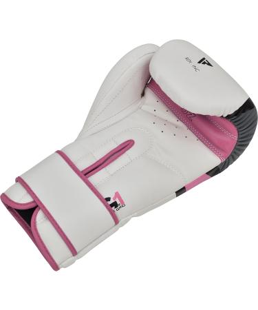 Shop RDX Women's Boxing Gloves - Maya Hide Leather Pink Kickboxing & Sparring Gloves for Martial Arts Training | 8 10 12 oz - Buy Online on GoSupps.com