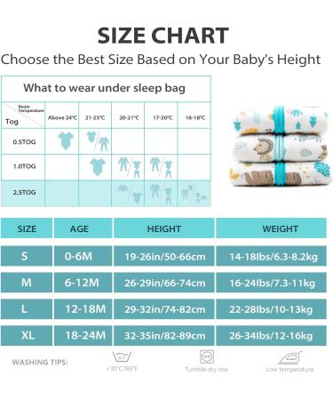 Mosebears Baby Winter Sleeping Bag 2.5 Tog - Green Zoo 18-24 Months | 100% Cotton | For Birth to 24 Months - Buy Online on GoSupps.com