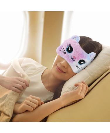 Soft 2-Pack Children s Sleeping Masks | Colorful Cats Eye Covers for Travel & Naps | Plush Eye Protection for Kids - Buy Online on GoSupps.com